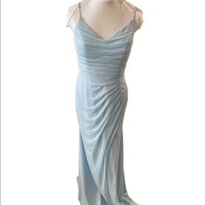 Azazie bridesmaid dress, sky blue size A8